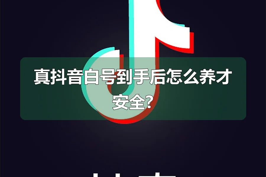 真抖音白号到手后怎么养才安全?